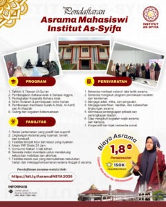 OPEN REGISTRATION: ASRAMA MAHASISWA INSTITUT AS-SYIFA 2026